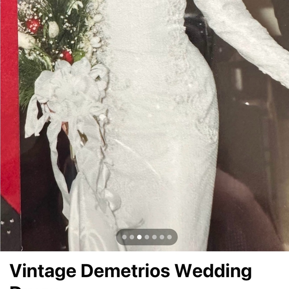 Demetrios White Wedding Dress - Picture 1 of 5